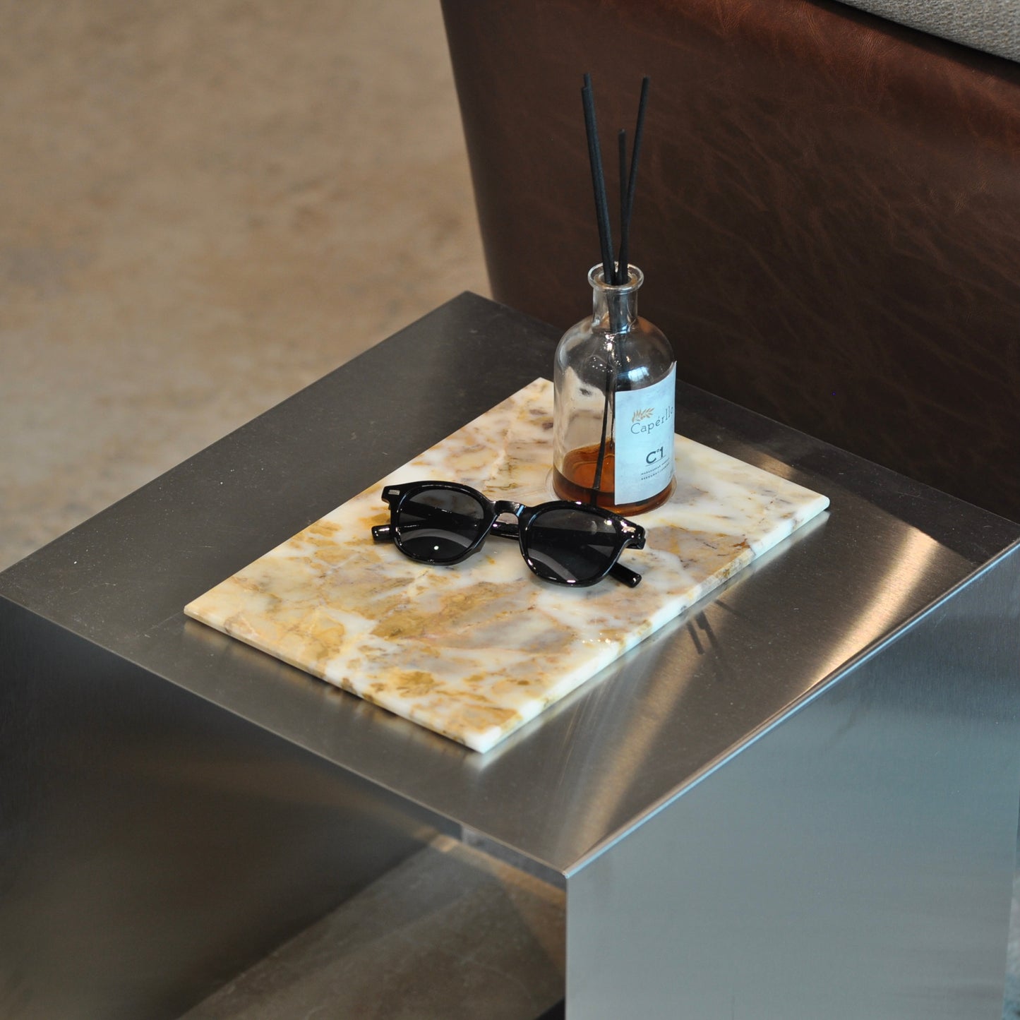 Marble Tray with Hole