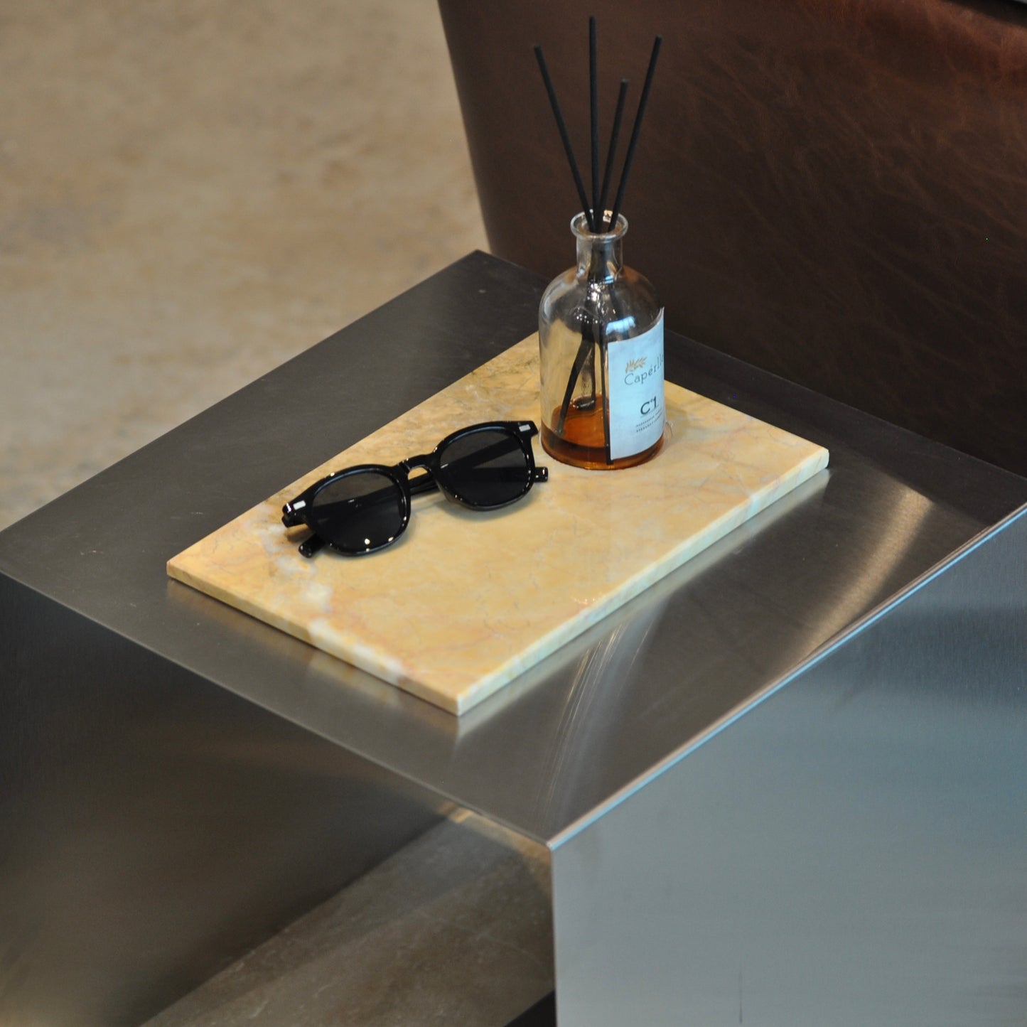 Marble Tray with Hole