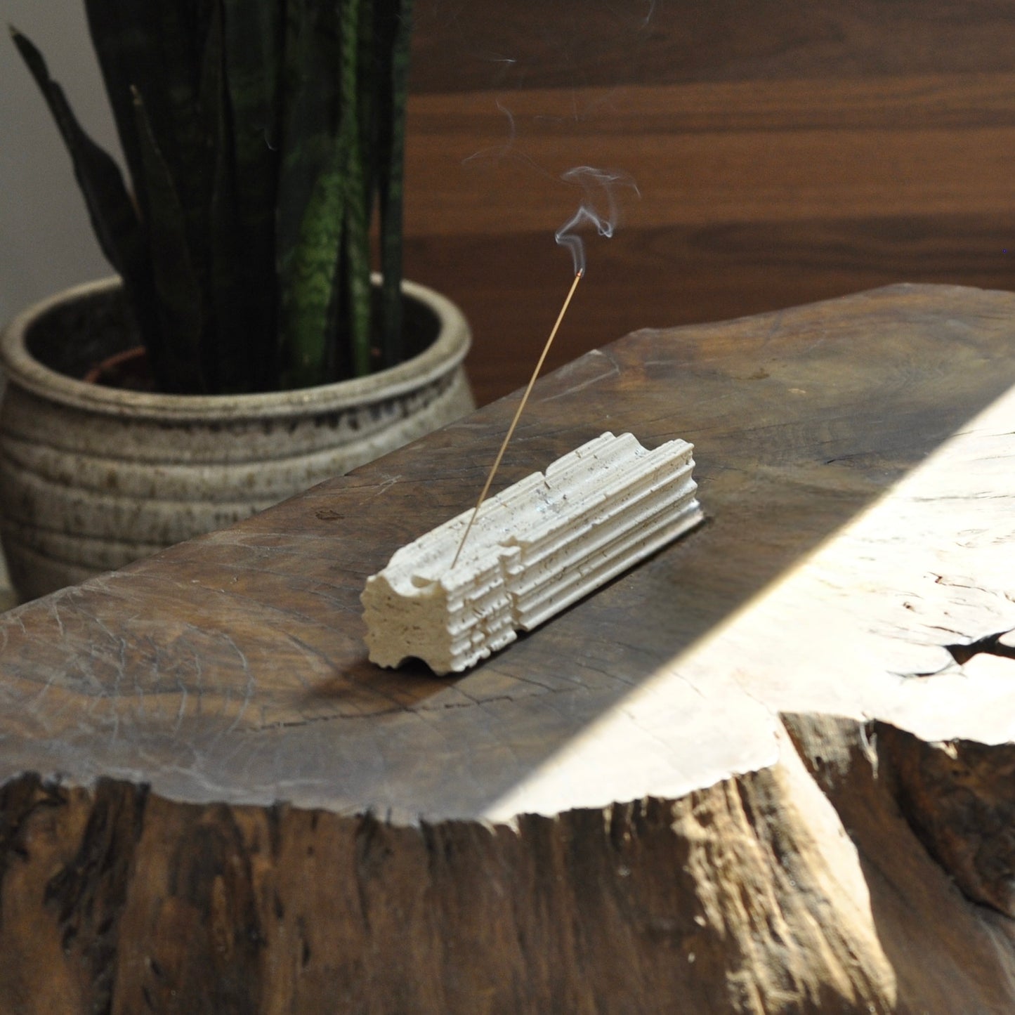 Travertine Incense Holder